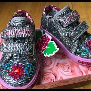 Girls Shoes - Lelli Kelly - Pewter Glitter